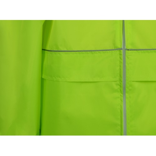 Дождевик Sunshine со светоотражающими кантами, зеленый неоновый, размер M/L