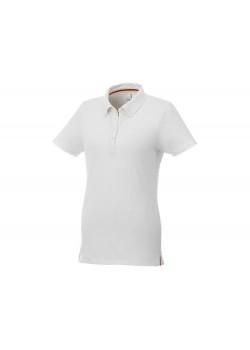 Женская футболка поло Atkinson с коротким рукавом и пуговицами, белый