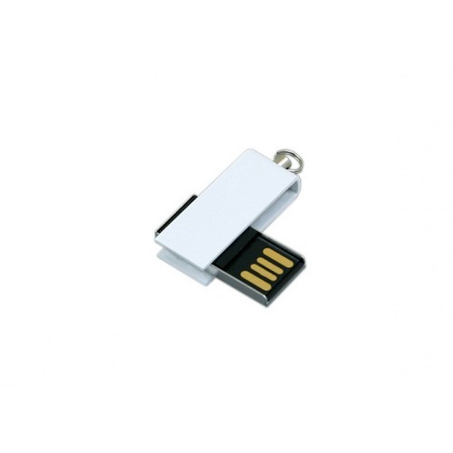 Флешка с мини чипом, минимальный размер, цветной корпус, 8 Гб, белый