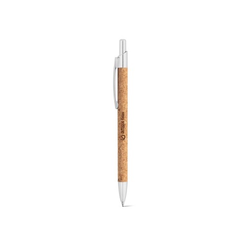 NATURA. Шариковая ручка из пробки и алюминия, Натуральный