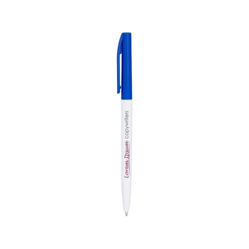 Ручка шариковая пластиковая Mondriane, белый/синий