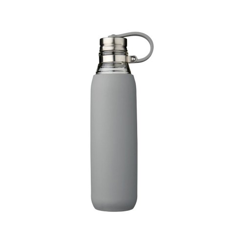 Стеклянная спортивная бутылка Oasis объемом 650 мл, серый
