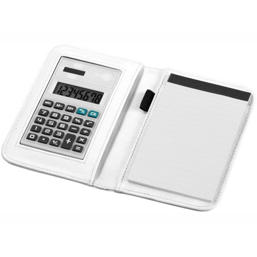 Блокнот А6 Smarti с калькулятором, белый
