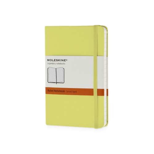 Записная книжка Moleskine Classic (в линейку) в твердой обложке, Pocket (9x14см), цитрусовый