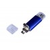 USB-флешка на 16 Гб c двумя дополнительными разъемами MicroUSB и TypeC, синий