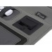 Органайзер с беспроводной зарядкой 5000 mAh Powernote, светло-серый (P)