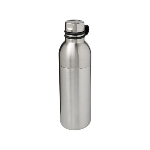 Медная спортивная бутылка с вакуумной изоляцией Koln объемом 590 мл, серебристый
