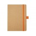Блокнот Berk формата из переработанной бумаги, оранжевый