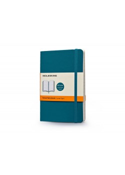 Записная книжка Moleskine Classic Soft (в линейку), Pocket (9х14 см), бирюзовый