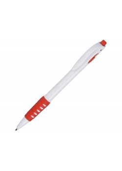 Ручка шариковая Фиджи, белый/красный
