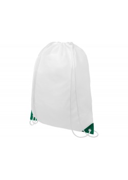 Рюкзак со шнурком Oriole, имеет цветные края, зеленый