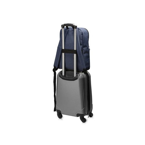 Рюкзак Merit со светоотражающей полосой и отделением для ноутбука 15.6'', синий/светло-синий