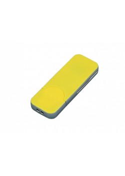 USB-флешка на 16 Гб в стиле I-phone, прямоугольнй формы, желтый