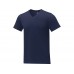 Somoto Мужская футболка с коротким рукавом и V-образным вырезом , темно-синий