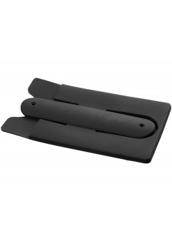 Чехол для карт с держателем мобильного, черный