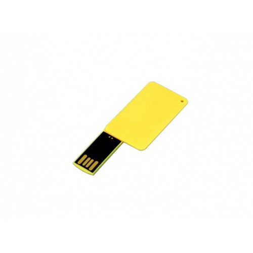 USB-флешка на 16 Гб в виде пластиковой карточки, желтый