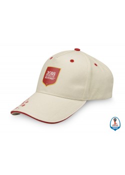 Бейсболка 2018 FIFA World Cup Russia™, бежевый/красный