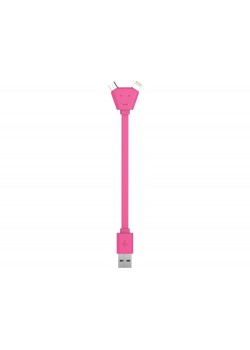 USB-переходник XOOPAR Y CABLE, розовый