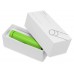 Портативное зарядное устройство Мьюзик, 5200 mAh, зеленое яблоко