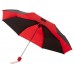 Зонт Spark 21 трехсекционный механический, черный/красный