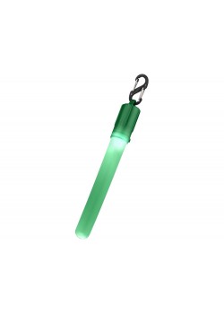 Фонарь Fluo с клипом, зеленый