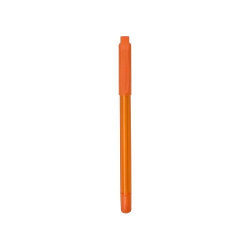 Ручка шариковая пластиковая Delta из переработанных контейнеров, оранжевая