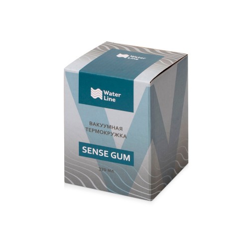 Термокружка Sense Gum, soft-touch, непротекаемая крышка, 370мл, желтый