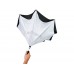 Прямой зонтик Yoon 23 с инверсной раскраской, белый