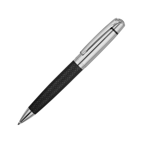 Ручка шариковая Антей с кожаной вставкой, черный