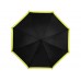 Зонт-трость Kris 23 полуавтомат, черный/неоново-зеленый