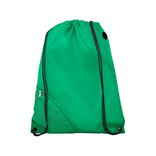 Рюкзак со шнурком Oriole с двойным кармашком, зеленый
