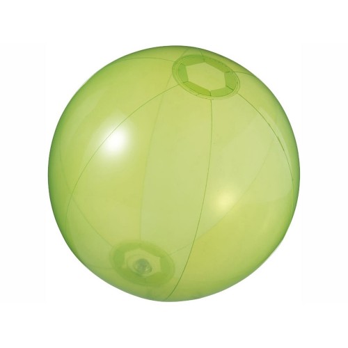 Мяч пляжный Ibiza, зеленый прозрачный