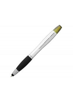 Ручка-стилус Nash с маркером, черный/серебристый