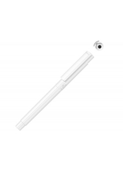 Капиллярная ручка в корпусе из переработанного материала rPET RECYCLED PET PEN PRO FL, белый с черными чернилами