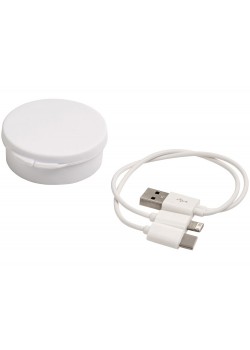 Кабель для зарядки Versa 3-в-1 в футляре, белый