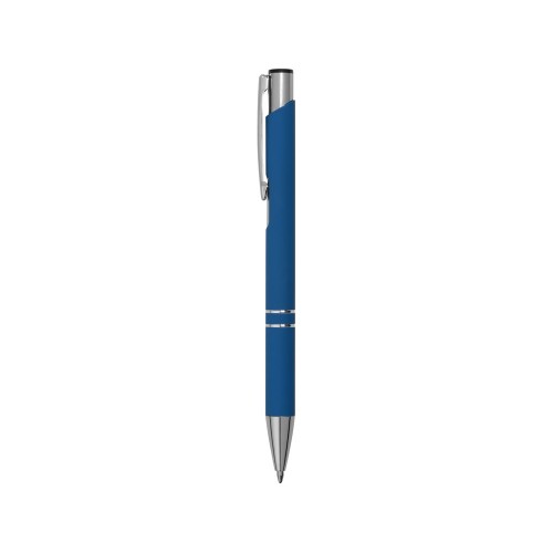 Ручка металлическая шариковая Legend Gum софт-тач, синий