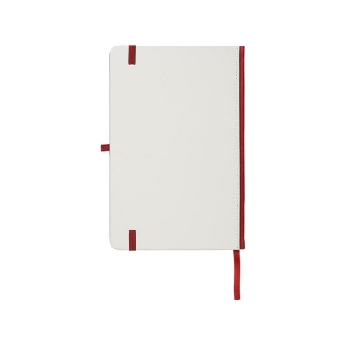 Блокнот А5 Solid, белый/красный