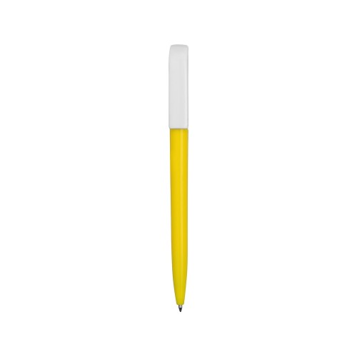 Ручка пластиковая шариковая Миллениум Color BRL, желтый/белый