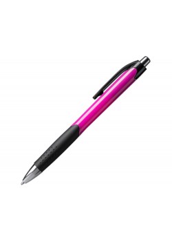 Ручка пластиковая шариковая DANTE, черный/фуксия