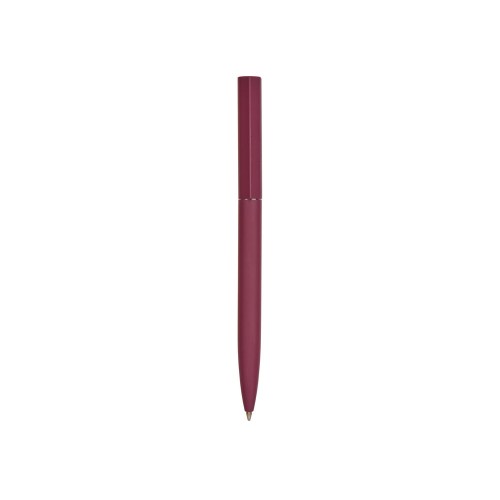 Шариковая металлическая ручка Minimalist софт-тач, бургунди