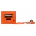 Портативное зарядное устройство Сатурн, 2200 mAh, оранжевый