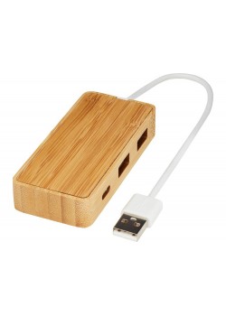 USB-концентратор Tapas из бамбука, натуральный