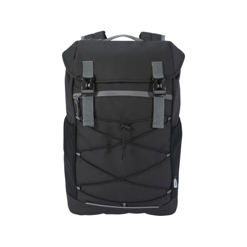 Водонепроницаемый рюкзак Aqua для ноутбука с диагональю экрана 15,6 дюйма, сплошной черный
