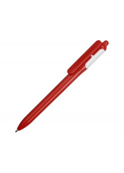Ручка шариковая цветная, красный/белый