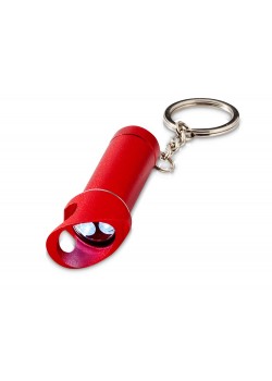 Брелок-фонарик Lobster с функцией открывалки, красный