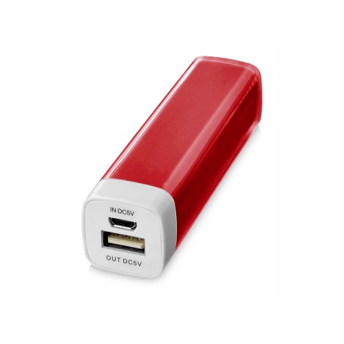 Портативное зарядное устройство Flash 2200 мА/ч, красный