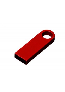 USB 3.0-флешка на 64 Гб с мини чипом и круглым отверстием, красный