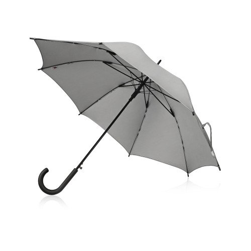 Зонт-трость светоотражающий Reflector, серебристый