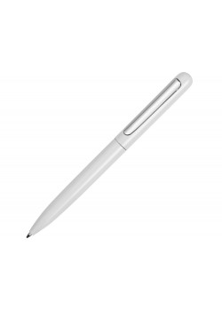 Ручка металлическая шариковая Skate, белый/серебристый