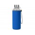Бутылка для воды Pure c чехлом, 420 мл,синий